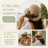 Chapeau en paille pour femme