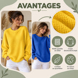 Pull gaufré femme 2