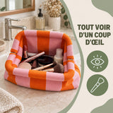 Trousse maquillage tricot