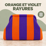 Orange et Violet Rayures