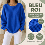 Pull gaufré femme 11