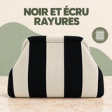 Noir et Écru Rayures