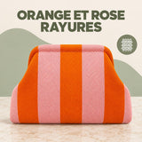 Orange et Rose Rayures