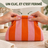 Trousse maquillage tricot