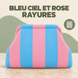 Bleu Ciel et Rose Rayures