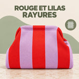 Rouge et Lilas Rayures