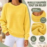 Pull gaufré femme photo 1
